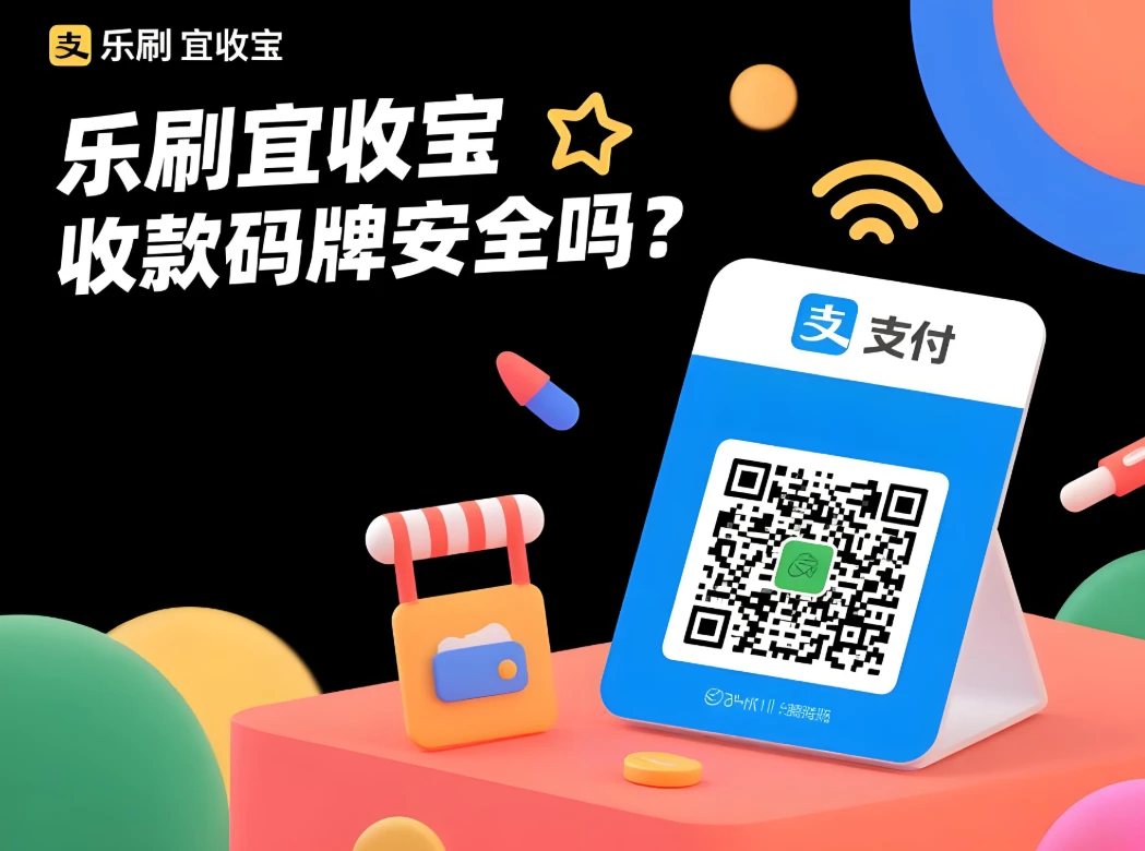 乐刷宜收宝收款码牌安全吗？