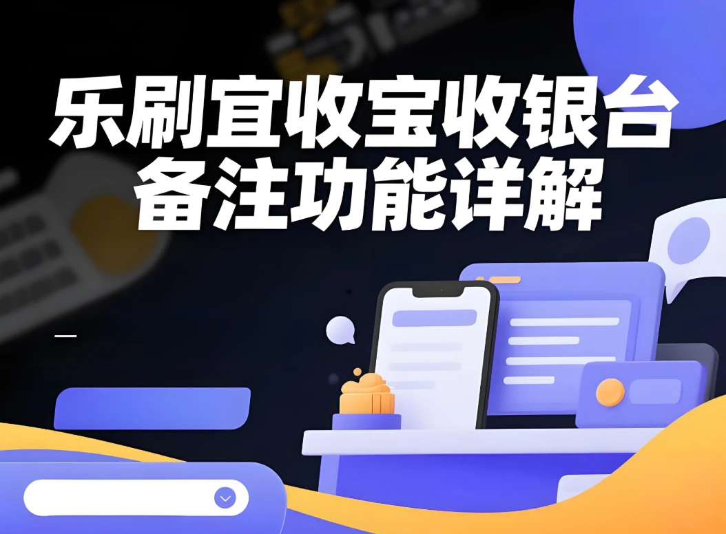 乐刷宜收宝收银台备注功能详解：满足商户个性化收款需求